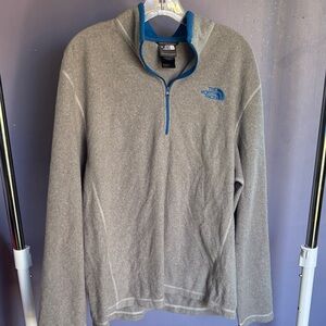 The North Face Gray and Blue Pullover